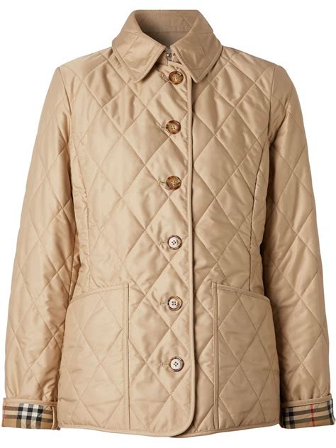 burberry jacket yellow|Burberry diamond quilted jacket women's.